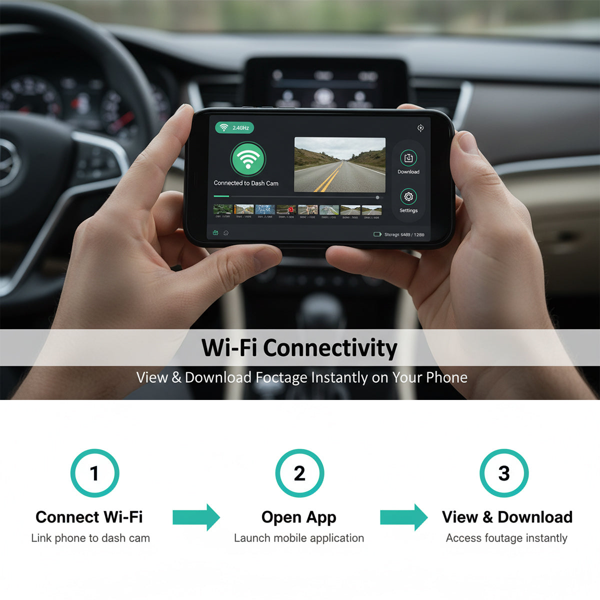 Cadillac XTS 24h parking monitor motion detection