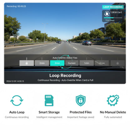 Leapmotor C11 Night vision dash cam HDR/WDR comparison